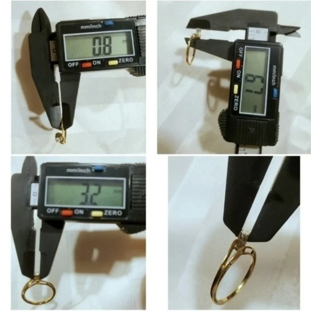 14.18K Yellow Gold Genuine Diamond Solitaire Engagement Wedding Ring Vintage - Picture 8 of 13